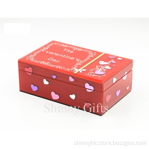 Fashion valentines day gifts Glass Jewelry Box Wedding Favor